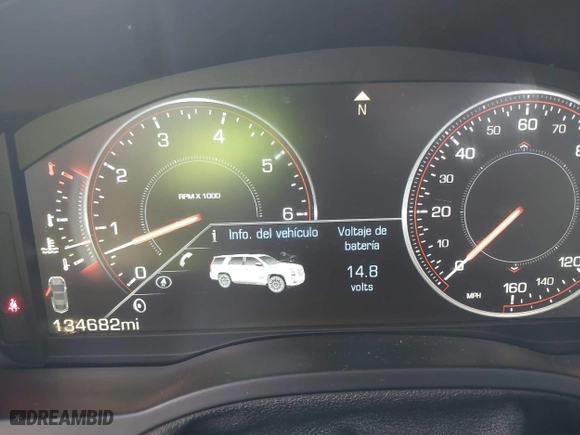 2015 Cadillac Escalade Luxury with VIN 1GYS3MKJ6FR643190, listed as a IAAI auction lot 41689594 with 134,682 mi miles. Bid and sale history available at carsss.com. Image 15.