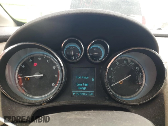 2012 Buick Verano with VIN 1G4PP5SK5C4205554, listed as a Copart auction lot 50010055 with 227,358 mi miles and Salvage Title. Bid and sale history available at carsss.com. Image 9.