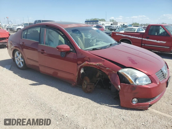 2006 Nissan Maxima SL with VIN 1N4BA41E06C858038, listed as a Copart auction lot 81987274 with 158,836 mi miles and Salvage title. Bid and sale history available at DreamBid. Image 4.