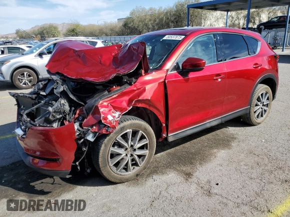 2017 Mazda CX-5 Grand Touring with VIN JM3KFBDL4H0220803, listed as a Copart auction lot 50537875 with 75,091 mi miles and Salvage Title. Bid and sale history available at carsss.com. Image 1.