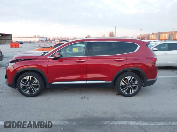 2019 Hyundai Santa Fe Ultimate with VIN 5NMS5CAA4KH105145, listed as a IAAI auction lot 41156214 with 54,796 mi miles and . Bid and sale history available at DreamBid. Image 15.