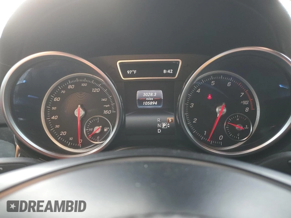 2019 Mercedes-Benz GLS 550 with VIN 4JGDF7DE6KB223645, listed as a Copart auction lot 61130865 with 105,894 mi miles and Salvage title. Bid and sale history available at DreamBid. Image 9.