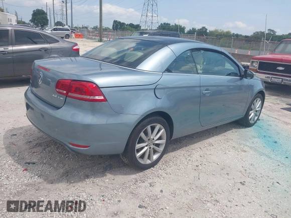 2013 Volkswagen Eos Komfort с VIN WVWBW8AH0DV001877, выставлен на аукционе IAAI как лот 42296540 с пробегом 111 994 миль миль и . История ставок и продаж доступна на DreamBid. Изображение 4.