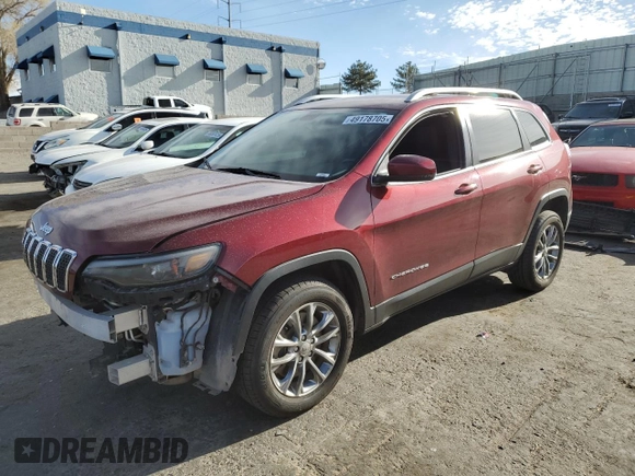 2019 Jeep Cherokee Latitude Plus with VIN 1C4PJLLB8KD308068, listed as a Copart auction lot 49178705 with 133,950 mi miles and Salvage Title. Bid and sale history available at carsss.com. Image 1.