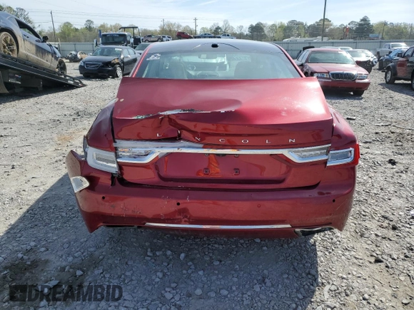 2017 Lincoln Continental Reserve with VIN 1LN6L9NC8H5623482, listed as a Copart auction lot 47784674 with 33,736 mi miles and Salvage Title. Bid and sale history available at carsss.com. Image 6.