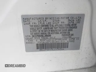 2020 Nissan Kicks SR z VIN 3N1CP5DV9LL494266, wystawiony jako IAAI lot #41699485 z przebiegiem 74 070 mil mil oraz . Historia ofert i sprzedaży dostępna na DreamBid. Obrazek 9.
