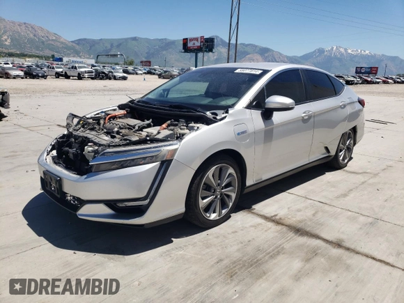 2018 Honda Clarity Plug-In Hybrid Touring with VIN JHMZC5F31JC012928, listed as a Copart auction lot 58077814 with 107,278 mi miles and Salvage Title. Bid and sale history available at carsss.com. Image 1.