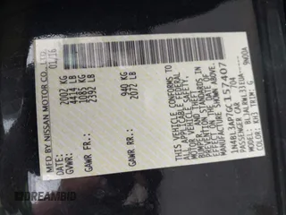 2016 Nissan Altima SL z VIN 1N4BL3AP7GC157407, wystawiony jako IAAI lot #42276362 z przebiegiem 133 343 mil mil oraz . Historia ofert i sprzedaży dostępna na DreamBid. Obrazek 9.