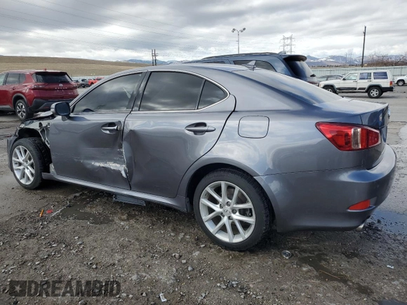 2012 Lexus IS 250 with VIN JTHCF5C29C5056580, listed as a Copart auction lot 47550255 with 116,140 mi miles and Salvage Title. Bid and sale history available at DreamBid. Image 2.