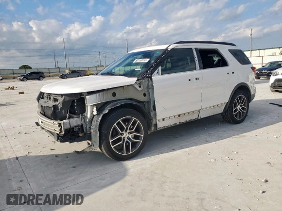 2016 Ford Explorer Sport with VIN 1FM5K8GT3GGC63546, listed as a Copart auction lot 60550855 with 161,346 mi miles and Salvage title. Bid and sale history available at DreamBid. Image 1.