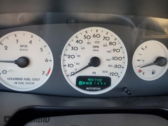 1999 Chrysler Sebring JXi z VIN 3C3EL55H1XT549815, wystawiony jako Copart lot #46407525 z przebiegiem 94 740 mil mil oraz Szkody całkowita. Historia ofert i sprzedaży dostępna na DreamBid. Obrazek 9.