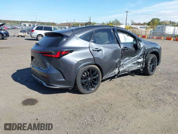 2022 Lexus NX with VIN JTJKGCEZ4N5001611, listed as a IAAI auction lot 40570656 with 30,967 mi miles. Bid and sale history available at carsss.com. Image 4.
