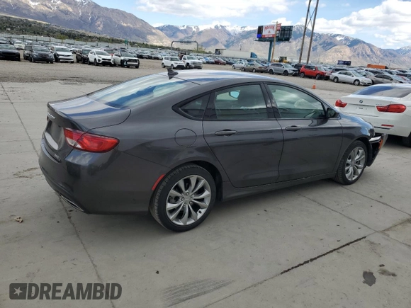 2015 Chrysler 200 S with VIN 1C3CCCDG2FN711678, listed as a Copart auction lot 53299155 with 114,535 mi miles and Salvage Title. Bid and sale history available at carsss.com. Image 3.