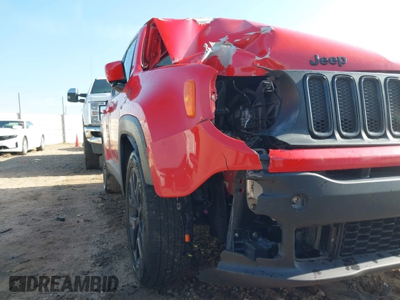 2017 Jeep Renegade Latitude with VIN ZACCJABBXHPF46907, listed as a IAAI auction lot 41503488 with 94,290 mi miles and . Bid and sale history available at carsss.com. Image 6.