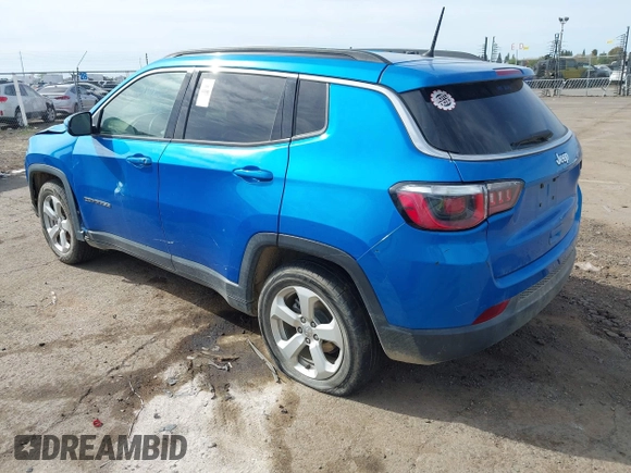 2018 Jeep Compass Latitude with VIN 3C4NJCBB9JT420489, listed as a IAAI auction lot 42021169 with 130,630 mi miles and . Bid and sale history available at DreamBid. Image 3.