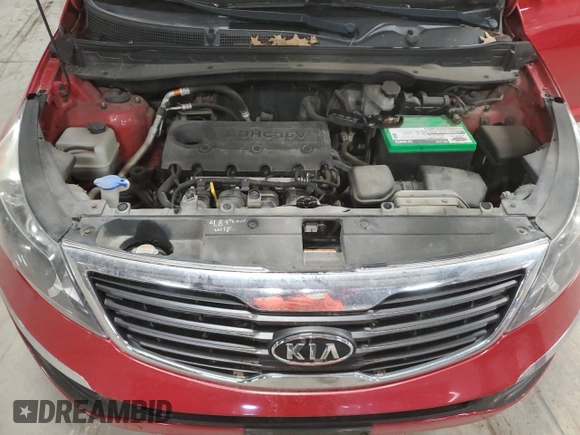 2012 Kia Sportage LX with VIN KNDPB3A29C7224695, listed as a Copart auction lot 53235665 with Not provided miles and Salvage title. Bid and sale history available at DreamBid. Image 12.