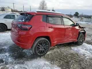2022 Jeep Compass High Altitude with VIN 3C4NJDCB5NT191741, listed as a Copart auction lot 41439075 with 31,467 mi miles and Salvage Title. Bid and sale history available at DreamBid. Image 3.