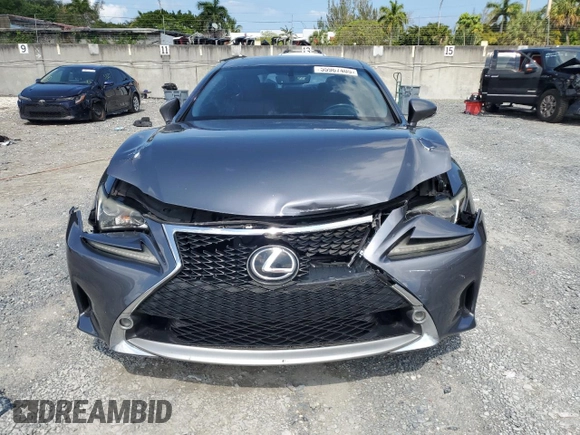 2015 Lexus RC 350 F Sport with VIN JTHHE5BC6F5005769, listed as a Copart auction lot 55967405 with 90,572 mi miles and Salvage title. Bid and sale history available at DreamBid. Image 5.