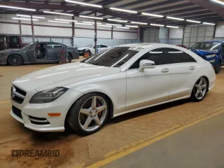 2014 Mercedes-Benz CLS-Class CLS 550 with VIN WDDLJ7DB1EA102123, listed as a Copart auction lot 53478605 with 143,847 mi miles and Clean Title. Bid and sale history available at carsss.com. Image 1.