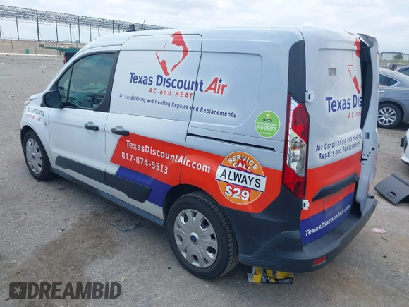 2019 Ford Transit Connect XL with VIN NM0LS6E25K1386266, listed as a IAAI auction lot 42379619 with 100,399 mi miles and . Bid and sale history available at DreamBid. Image 3.