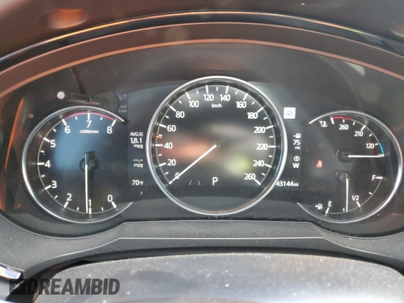 2023 Mazda CX-9 Signature with VIN JM3TCBEY7P0641064, listed as a Copart auction lot 86751364 with 43,144 mi miles and Salvage title. Bid and sale history available at DreamBid. Image 9.