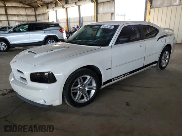 2008 Dodge Charger R/T with VIN 2B3LA53H38H328627, listed as a Copart auction lot 51290735 with 66,159 mi miles and Salvage Title. Bid and sale history available at carsss.com. Image 1.