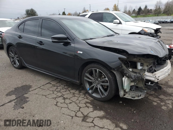2020 Acura TLX w/A-Spec Pkg with VIN 19UUB1F64LA010172, listed as a Copart auction lot 80927074 with 58,604 mi miles and Salvage Title. Bid and sale history available at carsss.com. Image 4.