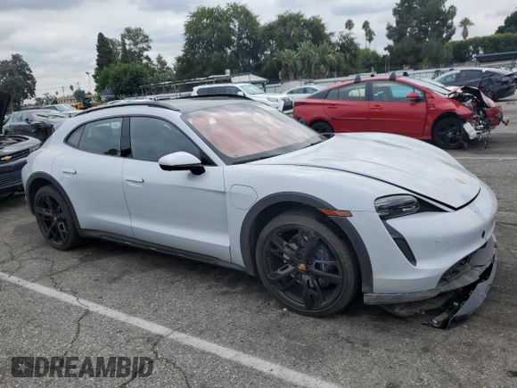 2023 Porsche Taycan 4 with VIN WP0BA2Y13PSA60032, listed as a Copart auction lot 68658963 with 4,572 mi miles and . Bid and sale history available at DreamBid. Image 4.