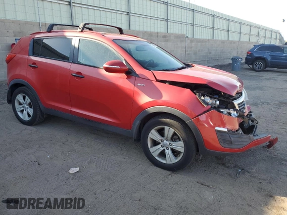2013 Kia Sportage LX with VIN KNDPBCA26D7400149, listed as a Copart auction lot 57918635 with 66,100 mi miles and Salvage title. Bid and sale history available at DreamBid. Image 4.