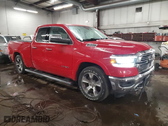 2019 Ram 1500 Laramie with VIN 1C6SRFDT1KN609441, listed as a Copart auction lot 88951085 with 98,922 mi miles and Salvage Title. Bid and sale history available at carsss.com. Image 4.