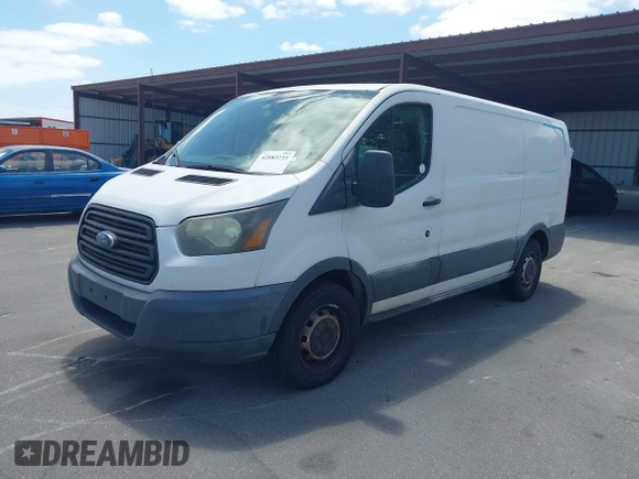 2015 Ford Transit Cargo with VIN 1FTNE1YM7FKA95206, listed as a IAAI auction lot 42083733 with 195,306 mi miles. Bid and sale history available at carsss.com. Image 2.