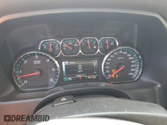 2015 Chevrolet Silverado 1500 LT with VIN 3GCPCREC1FG445638, listed as a Copart auction lot 55586395 with 106,317 mi miles and Salvage Title. Bid and sale history available at DreamBid. Image 9.