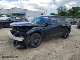 2023 Acura RDX w/A-Spec Package with VIN 5J8TC1H66PL001277, listed as a Copart auction lot 72824474 with 14,186 mi miles and Salvage Title. Bid and sale history available at carsss.com. Image 1.