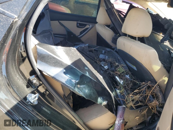 2013 Hyundai Elantra Limited with VIN 5NPDH4AE0DH173134, listed as a Copart auction lot 55159565 with 176,013 mi miles and Salvage Title. Bid and sale history available at DreamBid. Image 10.
