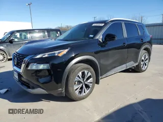 2022 Nissan Rogue SV with VIN 5N1BT3BB3NC724489, listed as a Copart auction lot 42654825 with 37,575 mi miles and Salvage Title. Bid and sale history available at carsss.com. Image 1.