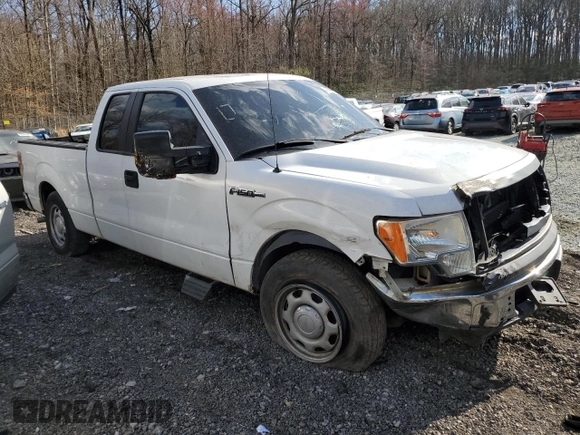 2010 Ford F-150 XL with VIN 1FTFX1CV2AFD12192, listed as a Copart auction lot 49967905 with 205,641 mi miles and Salvage Title. Bid and sale history available at DreamBid. Image 4.