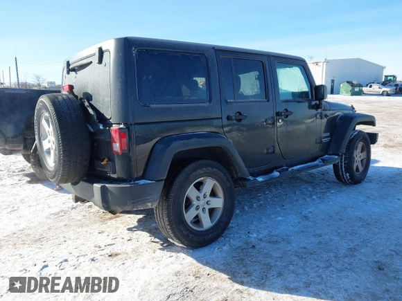 2017 Jeep Wrangler Unlimited Sport with VIN 1C4BJWDG0HL629476, listed as a IAAI auction lot 41408256 with 109,447 mi miles. Bid and sale history available at carsss.com. Image 4.