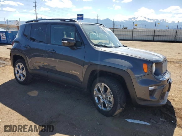 2023 Jeep Renegade Limited with VIN ZACNJDD16PPP18537, listed as a Copart auction lot 56602995 with Not provided miles and Salvage title. Bid and sale history available at DreamBid. Image 4.