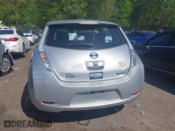 2014 Nissan LEAF SL with VIN 1N4AZ0CP6EC333351, listed as a IAAI auction lot 41990171 with 86,125 mi miles and . Bid and sale history available at DreamBid. Image 16.