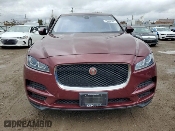 2017 Jaguar F-Pace 35t Premium with VIN SADCJ2BV0HA068470, listed as a Copart auction lot 79122384 with 43,017 mi miles and Salvage title. Bid and sale history available at DreamBid. Image 5.
