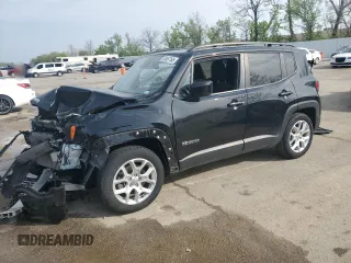 2018 Jeep Renegade Latitude z VIN ZACCJABBXJPH62018, wystawiony jako Copart lot #53657165 z przebiegiem 87 415 mil mil oraz Szkoda całkowita • Salvage title. Historia ofert i sprzedaży dostępna na DreamBid. Obrazek 1.