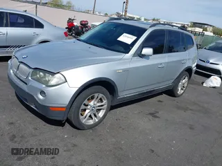 2007 BMW X3 3.0si with VIN WBXPC93447WF17999, listed as a IAAI auction lot 42036041 with 144,218 mi miles. Bid and sale history available at carsss.com. Image 2.