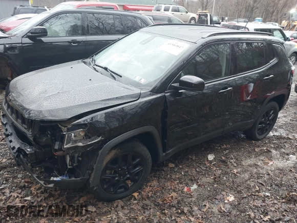 2021 Jeep Compass Freedom with VIN 3C4NJDAB4MT591792, listed as a IAAI auction lot 41580847 with 64,331 mi miles and . Bid and sale history available at carsss.com. Image 2.