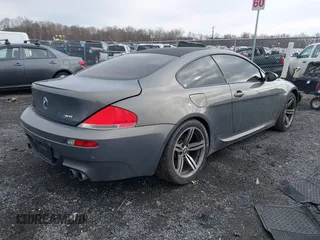 2007 BMW 6 Series M6 with VIN WBSEH93517CY23578, listed as a IAAI auction lot 41490863 with 75,448 mi miles. Bid and sale history available at carsss.com. Image 4.
