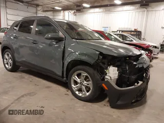 2022 Hyundai Kona SEL with VIN KM8K6CAB3NU890448, listed as a IAAI auction lot 41879210 with 74,438 mi miles and . Bid and sale history available at DreamBid. Image 1.