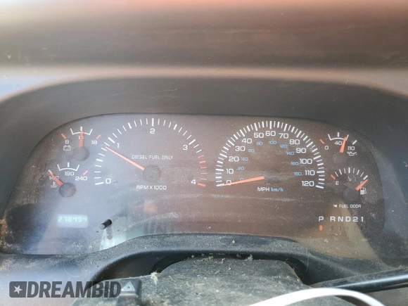 1999 Dodge Ram 2500 with VIN 1B7KF2363XJ583171, listed as a Copart auction lot 76077404 with 278,494 mi miles and Salvage Title. Bid and sale history available at carsss.com. Image 9.