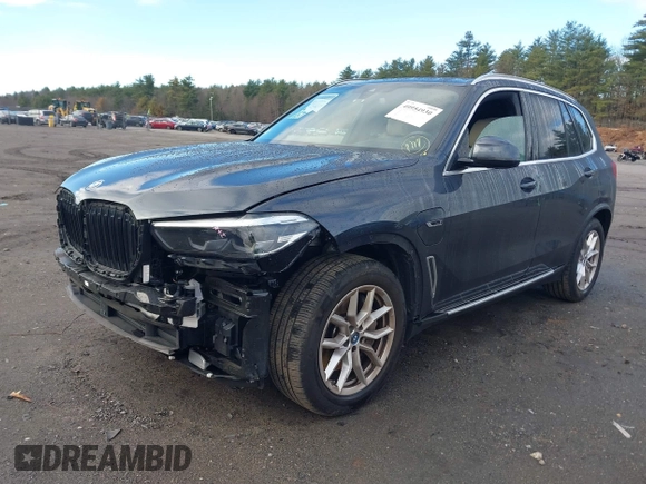 2022 BMW X5 xDrive45e with VIN 5UXTA6C05N9K75681, listed as a IAAI auction lot 40954930 with 13,463 mi miles. Bid and sale history available at carsss.com. Image 2.