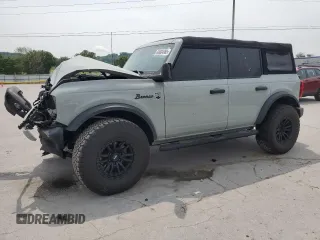 2022 Ford Bronco с VIN 1FMDE5BH1NLA79425, выставлен на аукционе Copart как лот 60604965 с пробегом 36 905 миль миль и Списание • Salvage title. История ставок и продаж доступна на DreamBid. Изображение 1.