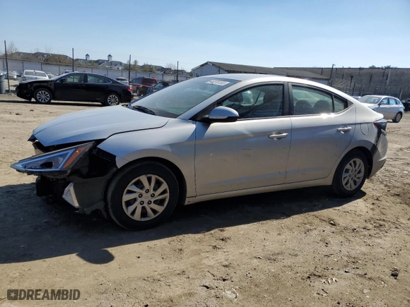 2019 Hyundai Elantra SE with VIN 5NPD74LF8KH455267, listed as a Copart auction lot 46378155 with 117,415 mi miles and Salvage Title. Bid and sale history available at carsss.com. Image 1.