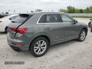 2021 Audi Q3 S line Premium Plus with VIN WA1EECF35M1056777, listed as a Copart auction lot 57405615 with 28,292 mi miles and Non repairable. Bid and sale history available at DreamBid. Image 3.